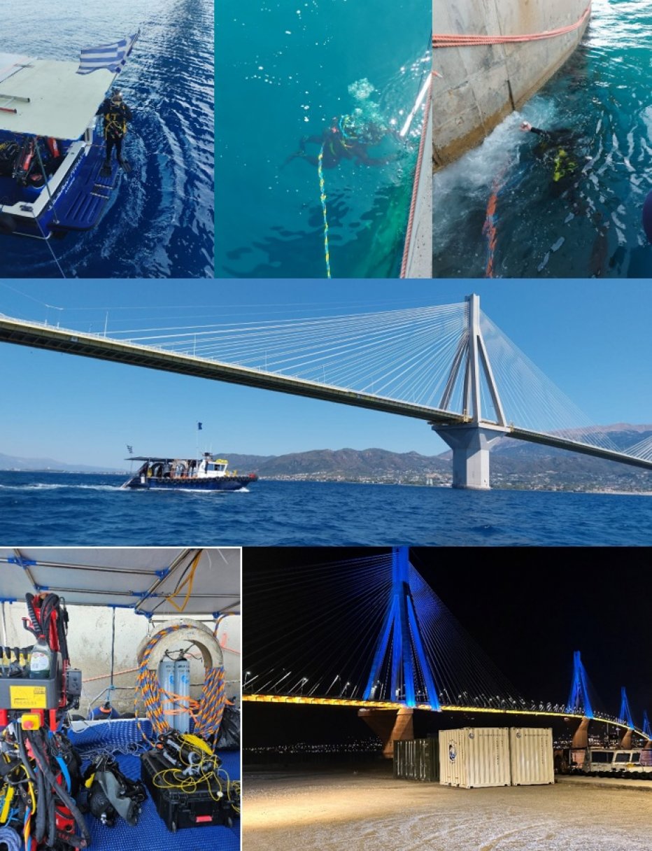 Rio - Antirrio Charilaos Trikoupis Bridge: Underwater Inspection & Maintenance.